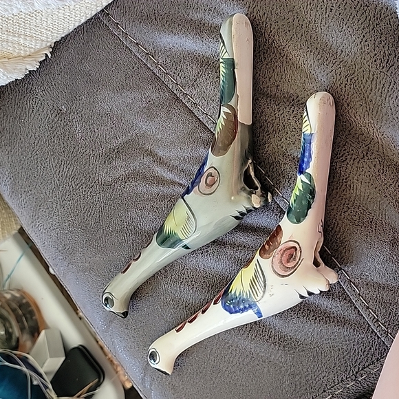 Set of Mexican ceramic long neck birds - Picture 3 of 5